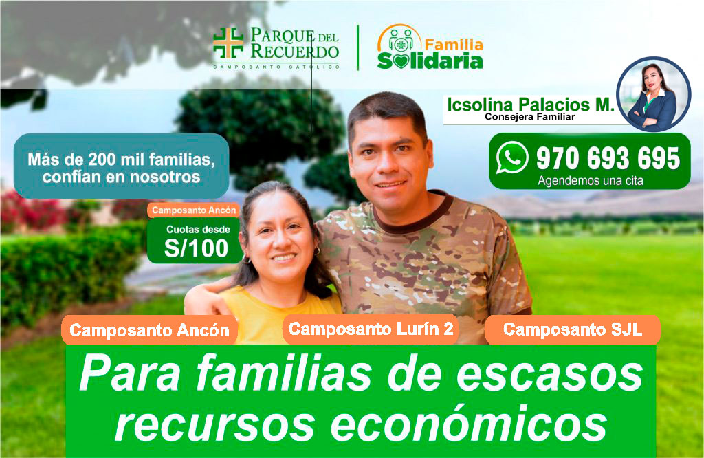 Programa familia solidaria Parque del Recuerdo